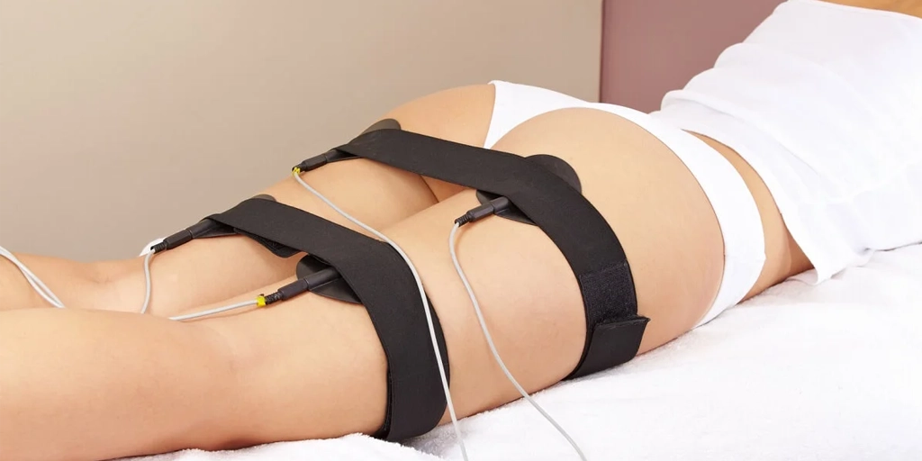 Corrente Russa ou Eletroestimulação para Flacidez Muscular - Clínica Fisioderme em Brasília / DF - Candangolândia e Asa Sul