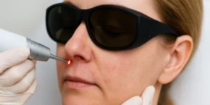 Tratamento a laser para vasinhos faciais e nariz