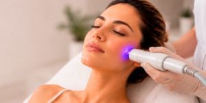 tratamento facial com laser, peeling e bioestimulador para rejuvenescimento da pele
